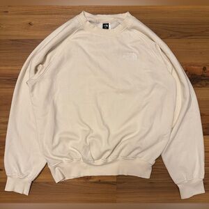 The North Face Men’s Large Crewneck Sweatshirt Minimalist Soft Fleece Off White